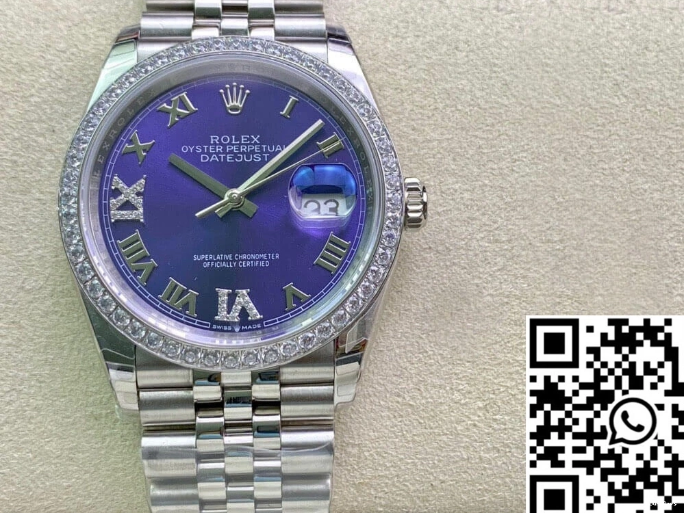 Datejust Diamond-set EW Factory Rolex M126284RBR-0013 Bezel 0716